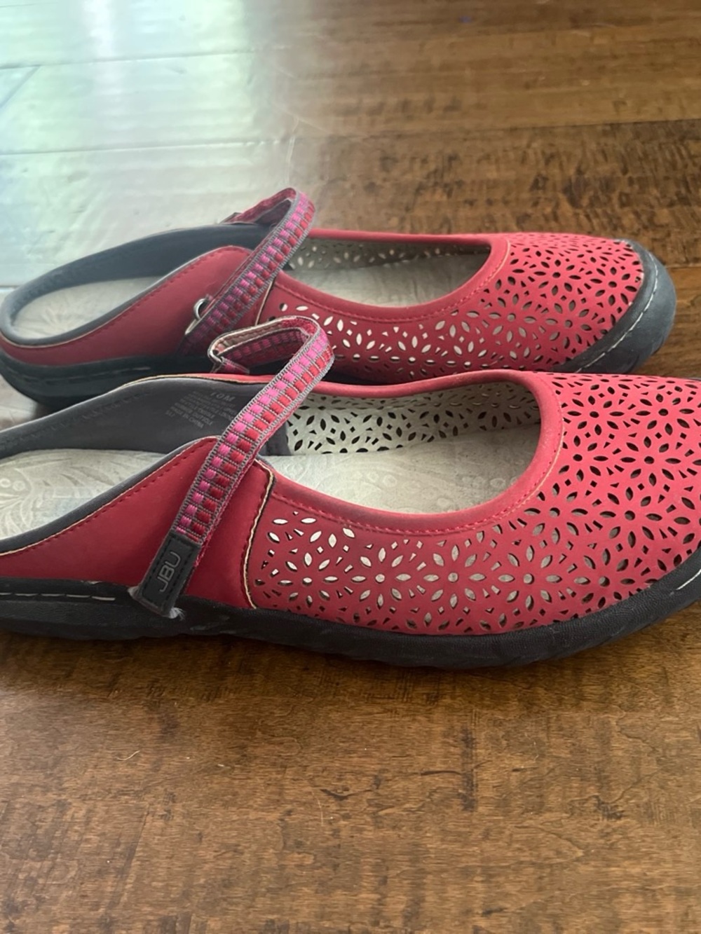 JBU by Jambu Bellerose Encore Mary Jane mule slip-on ballet sneakers Sz 10 - Picture 2 of 6